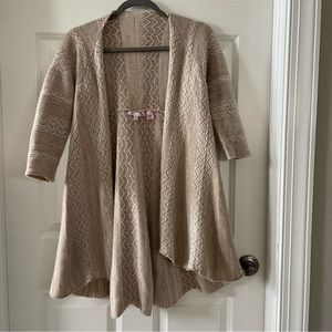 Calypso st Barth 1/2 sleeve cashmere cardigan